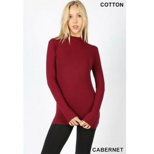 Red Long Sleeve Turtleneck Sweater M